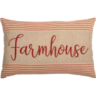 Rory Schoolhouse Red Farmhouse Pillow 14x22 VHC Brands - The Fox Decor